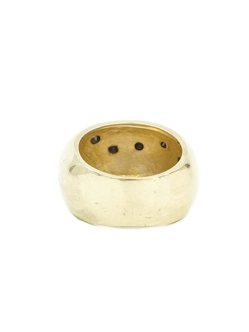 14k Black Diamond Accented Dome Ring Fine Jewelry arcadeshops.com