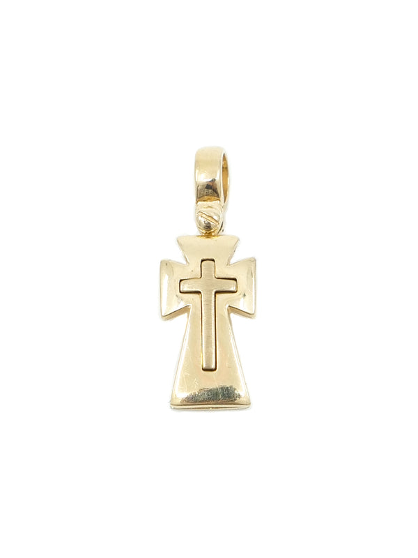 14k Gold Cross Charm Fine Jewelry arcadeshops.com