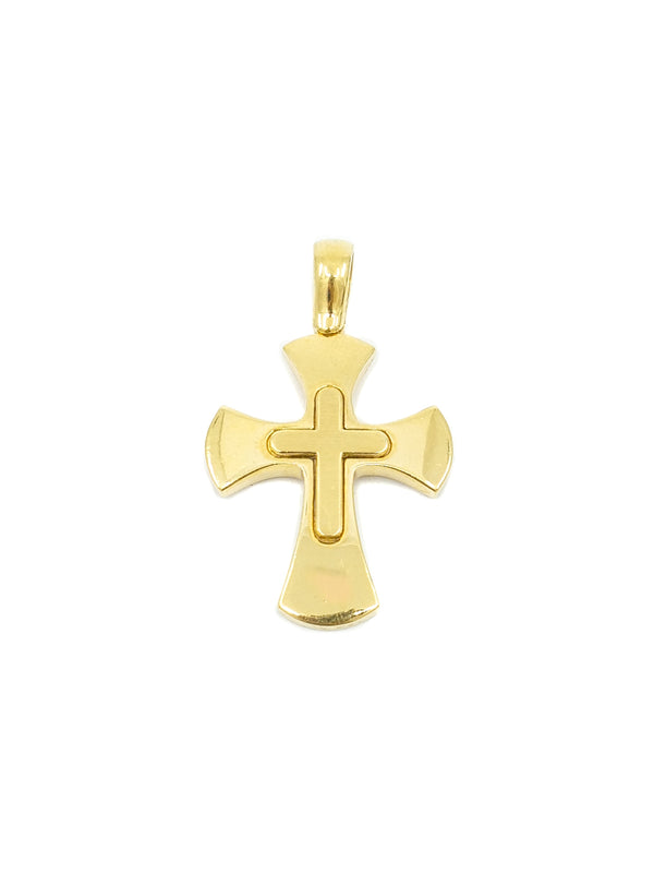 14k Italian Cross Charm Fine Jewelry arcadeshops.com