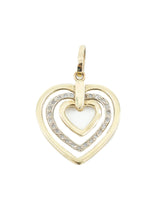 14k Diamond Heart Charm Fine Jewelry arcadeshops.com