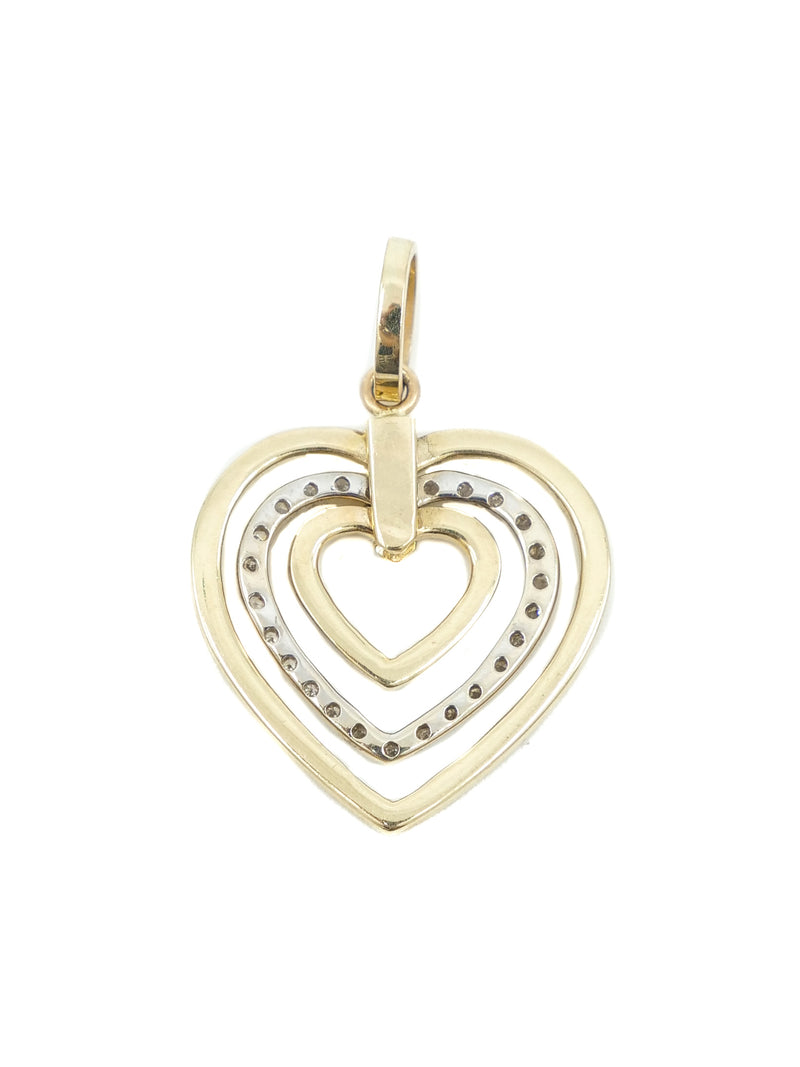14k Diamond Heart Charm Fine Jewelry arcadeshops.com