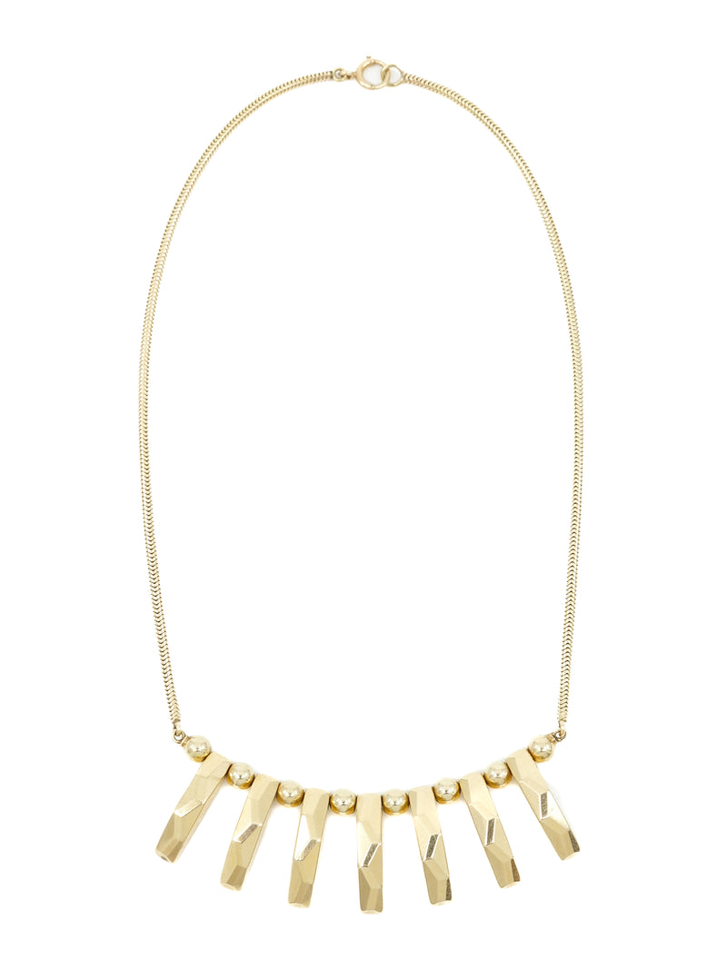 14k Geometric Collar Necklace Fine Jewelry arcadeshops.com