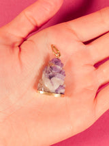 14k Purple Jade Buddha Charm Fine Jewelry arcadeshops.com