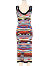 Emilio Pucci Multicolor Knit Tank Dress Dress arcadeshops.com