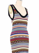 Emilio Pucci Multicolor Knit Tank Dress Dress arcadeshops.com