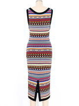 Emilio Pucci Multicolor Knit Tank Dress Dress arcadeshops.com