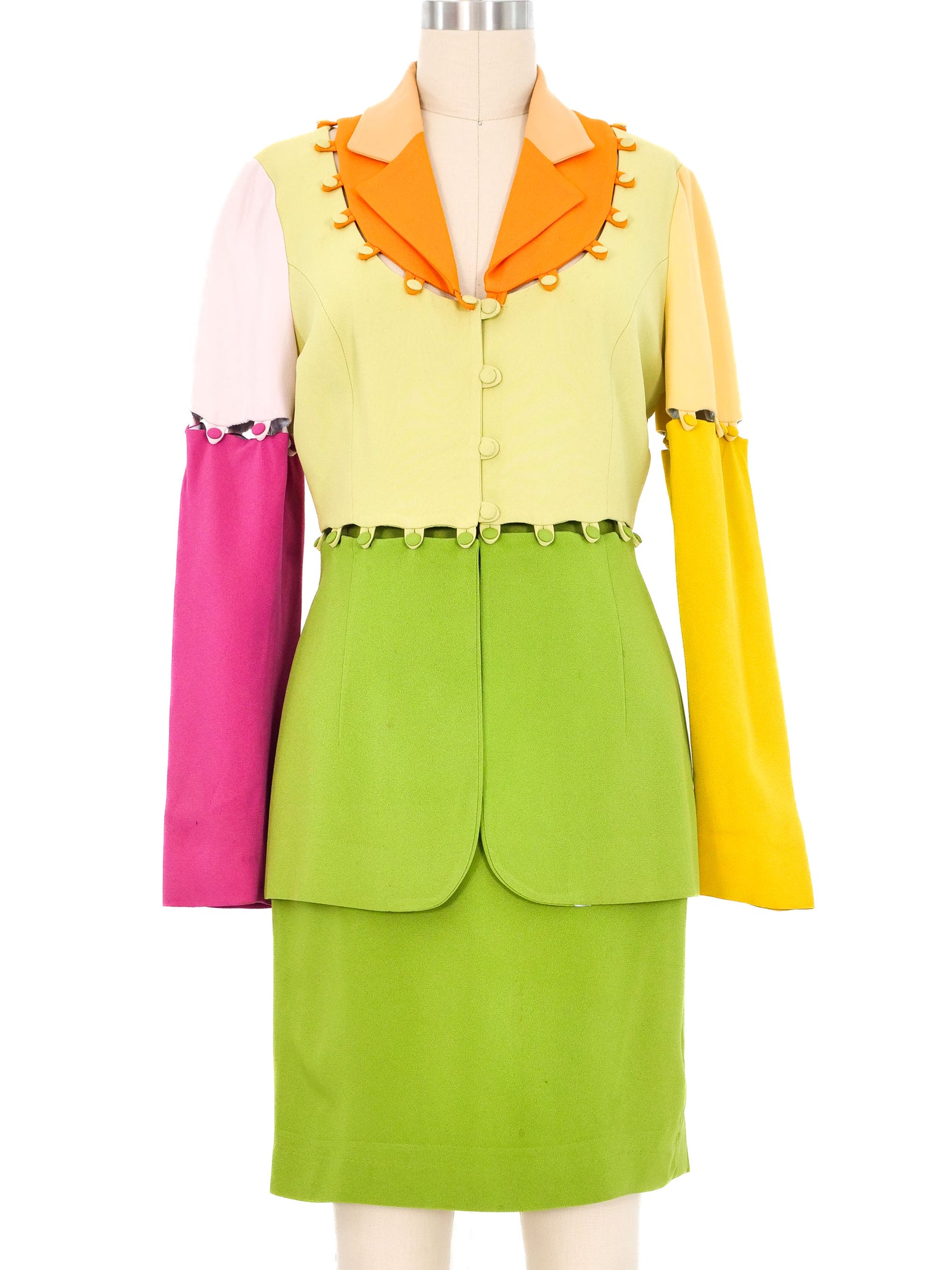 Moschino Color Block Puzzle Suit