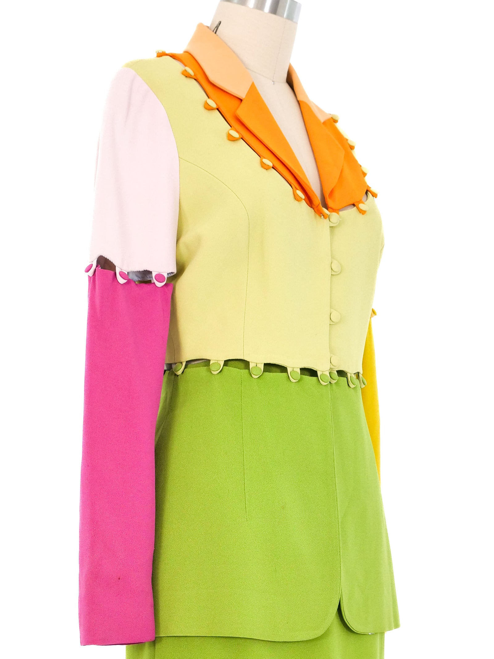 Moschino Color Block Puzzle Suit