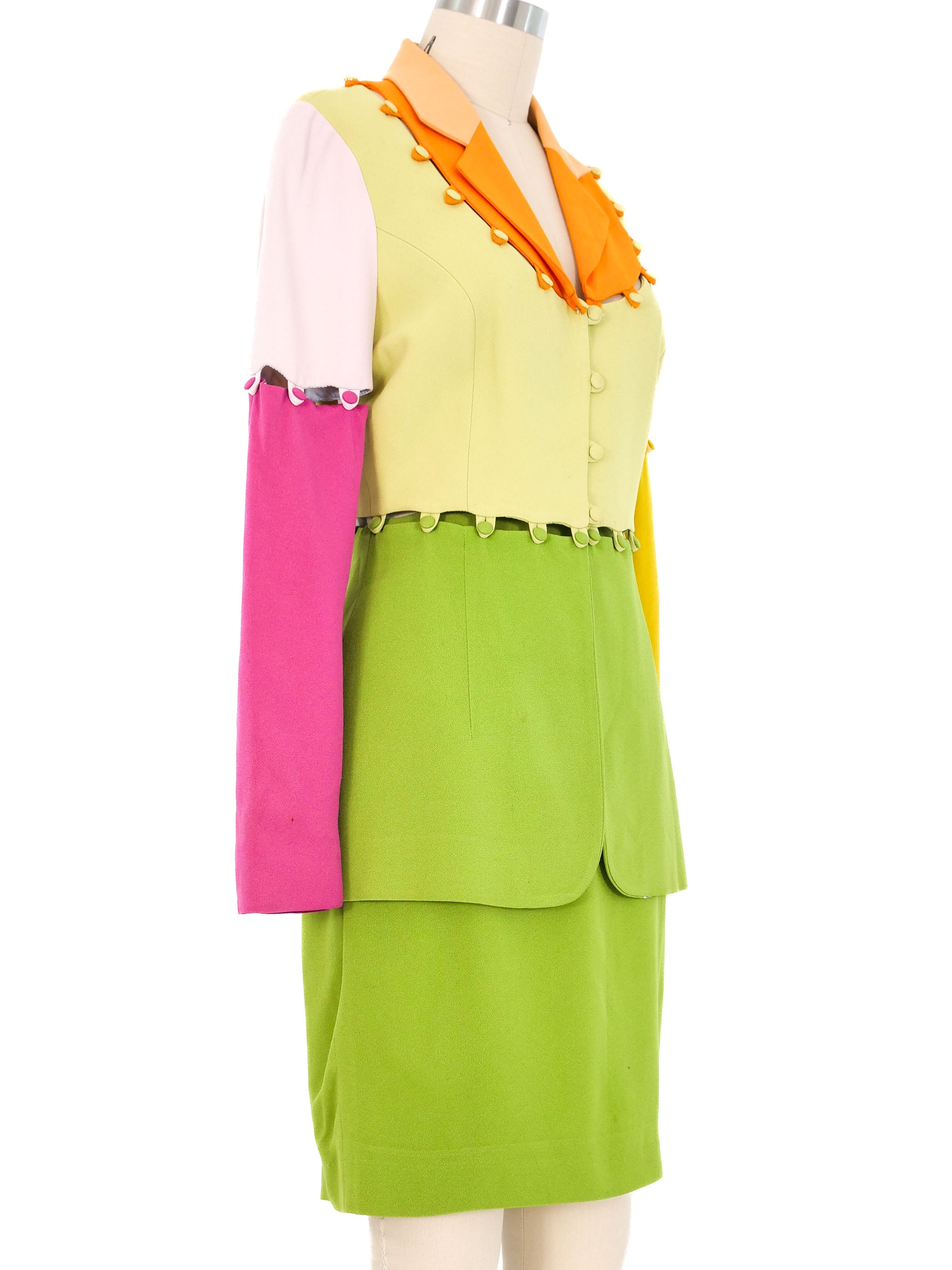 Moschino Color Block Puzzle Suit