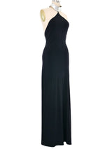 1975 Rudi Gernreich Aluminum Collar Jersey Dress Dress arcadeshops.com