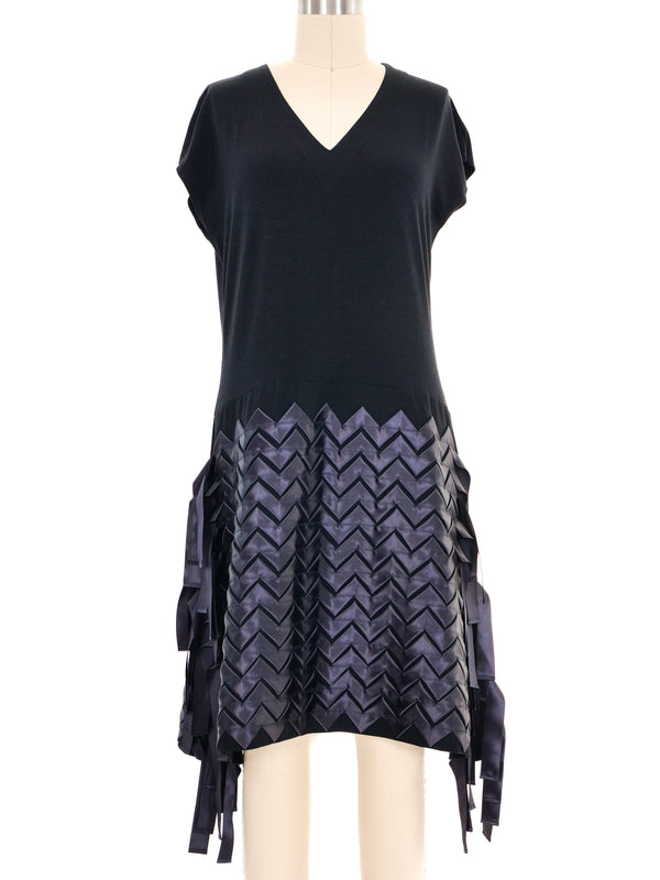 Issey Miyake Ribbon Trimmed Jersey Dress Dress arcadeshops.com