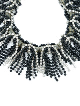 Ball Chain And Rhinestone Fringe Choker Accessory arcadeshops.com