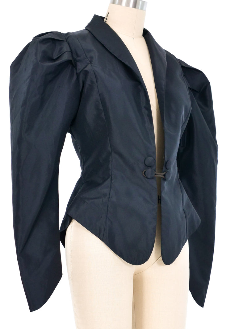 Norma Kamali Victorian Inspired Taffeta Top Top arcadeshops.com
