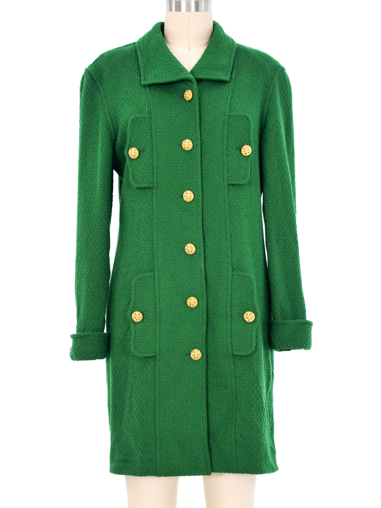 Chanel Kelly Green Boucle Jacket
