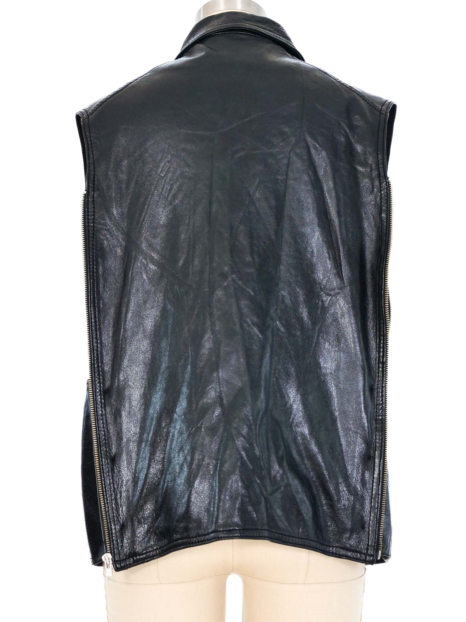 Ann Demeulemeester Zip Leather Vest