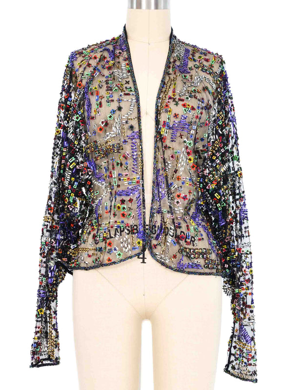 1970s Halston Spangled Mesh Jacket Jacket arcadeshops.com