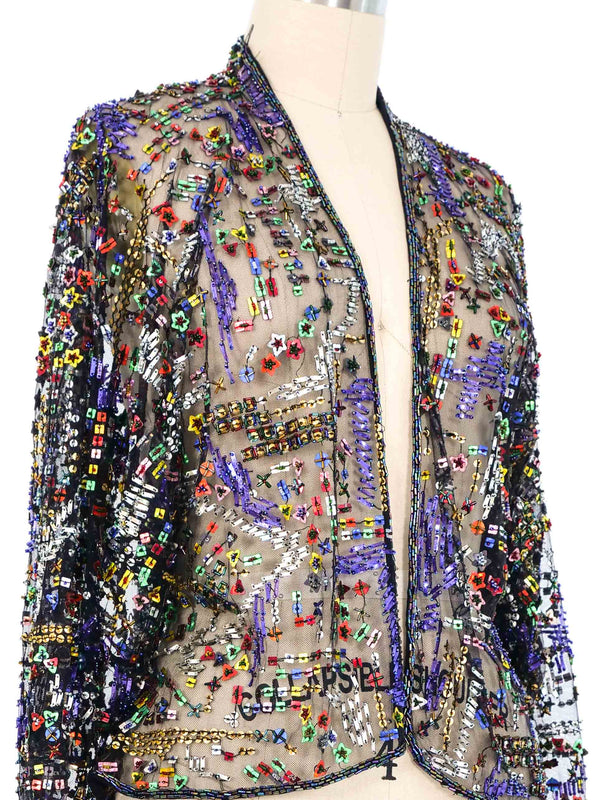 1970s Halston Spangled Mesh Jacket Jacket arcadeshops.com