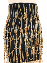 1993 Dolce & Gabbana Bead And Chain Mini Skirt Bottom arcadeshops.com