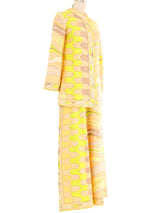 Emilio Pucci Pastel Printed Trouser Ensemble Suit arcadeshops.com