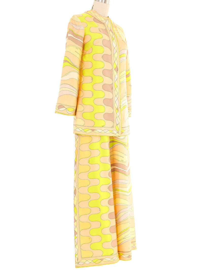 Emilio Pucci Pastel Printed Trouser Ensemble Suit arcadeshops.com