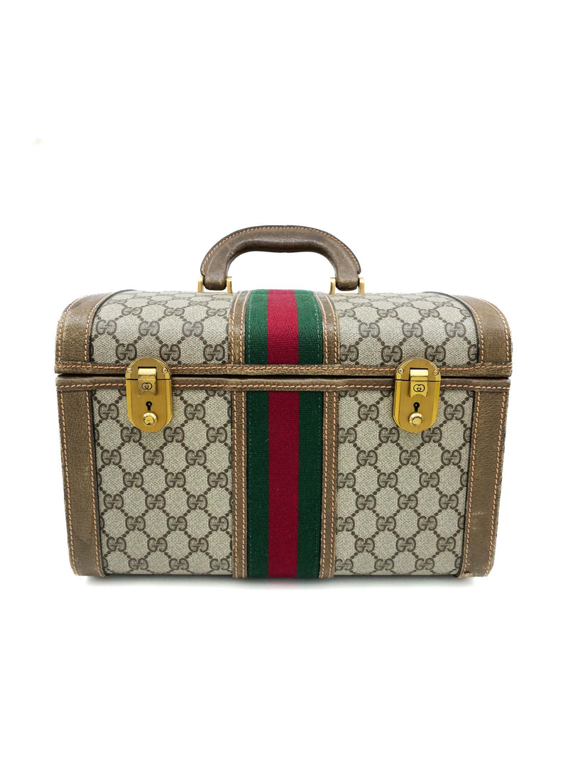 Gucci Web Monogram Train Case Accessory arcadeshops.com