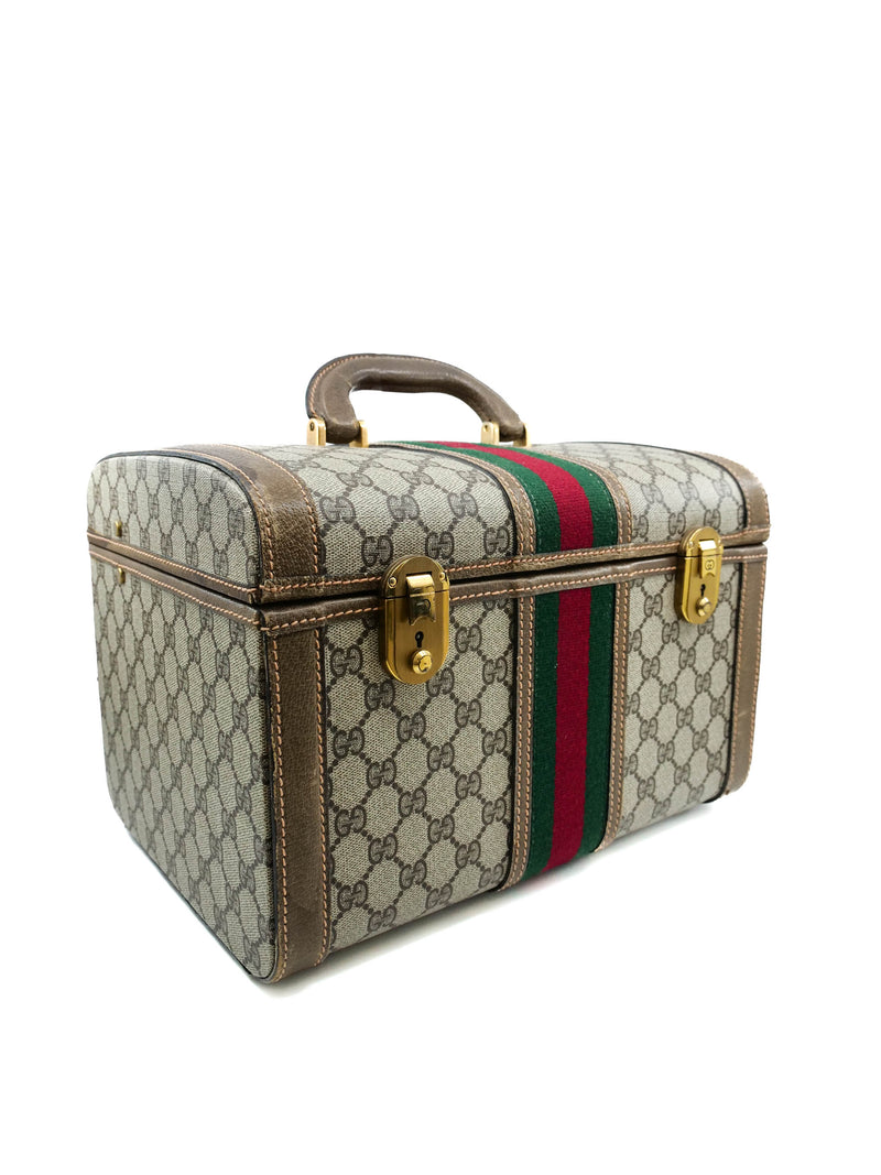 Gucci Web Monogram Train Case Accessory arcadeshops.com