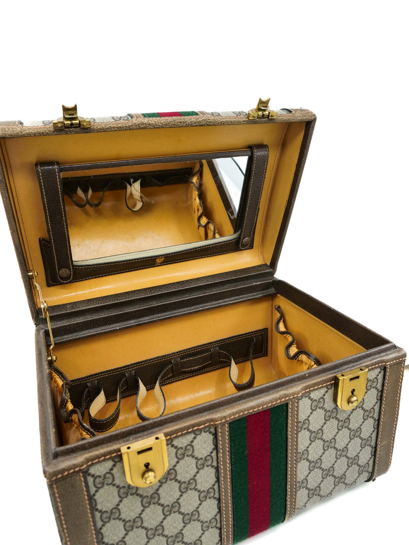 Gucci Web Monogram Train Case Accessory arcadeshops.com