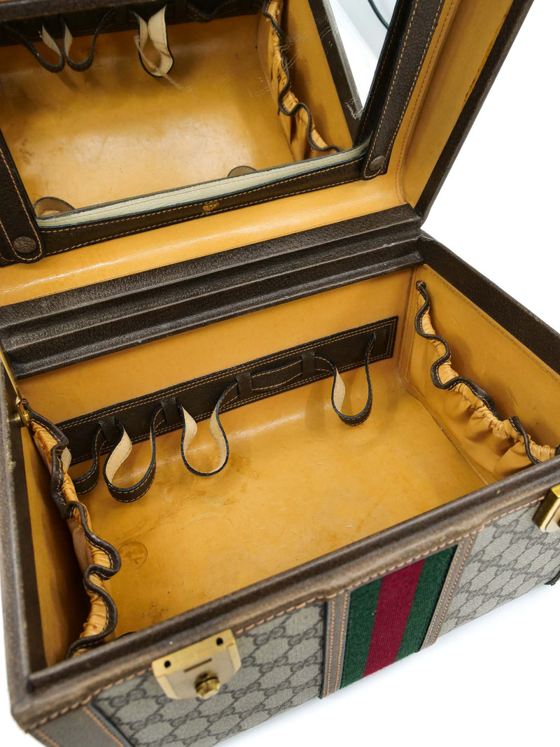 Gucci Web Monogram Train Case Accessory arcadeshops.com