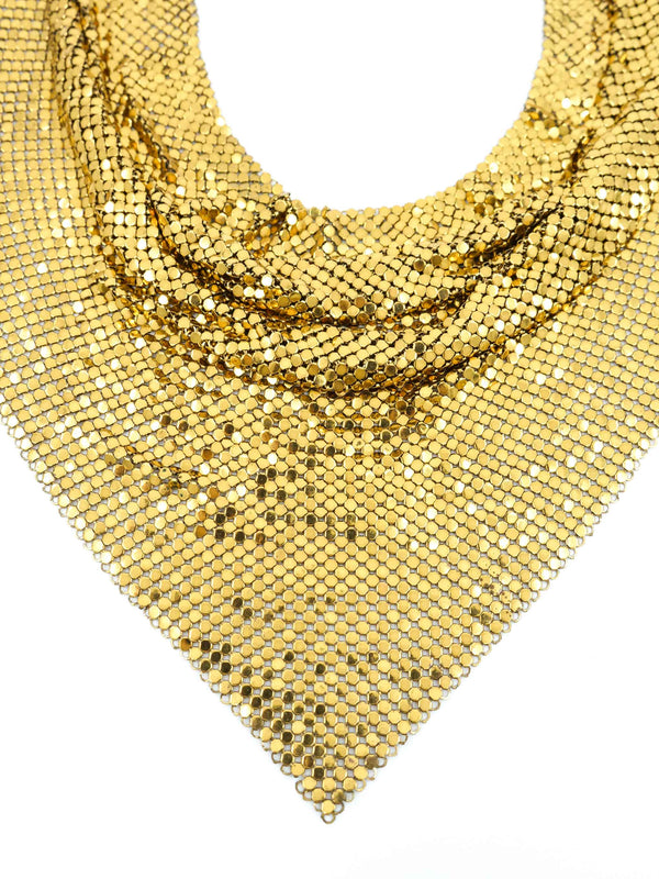 Whiting And Davis Chainmail Bib Necklace Accessory arcadeshops.com