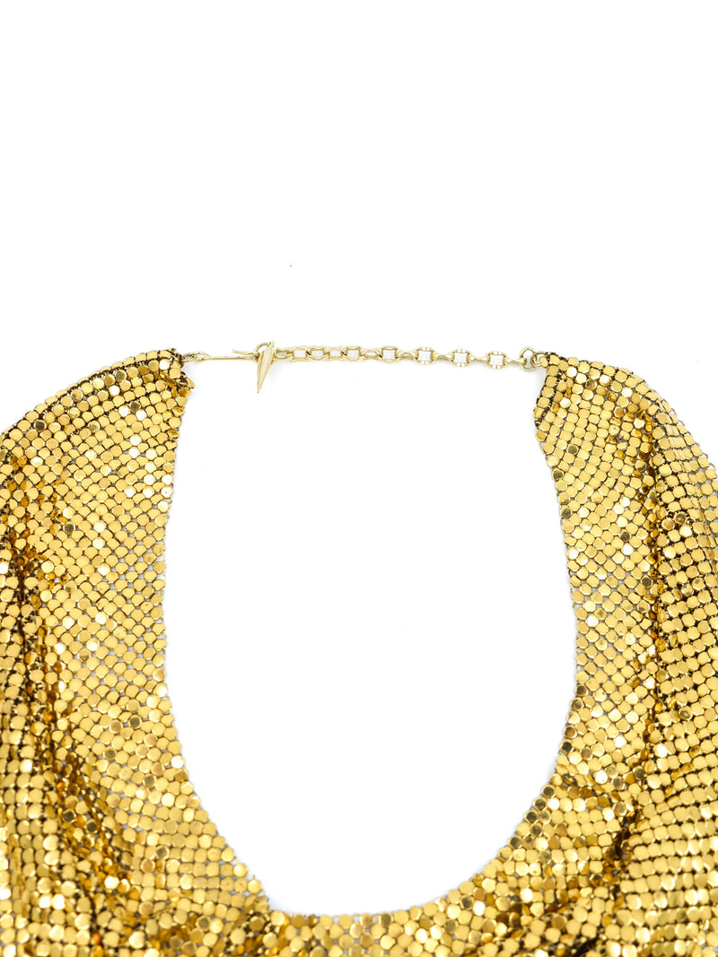 Whiting And Davis Chainmail Bib Necklace Accessory arcadeshops.com