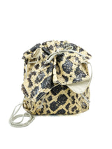 Carlos Falchi Two Tone Snakeskin Buffalo Bag Accessory arcadeshops.com