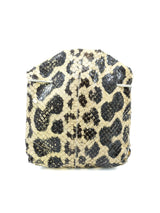 Carlos Falchi Two Tone Snakeskin Buffalo Bag Accessory arcadeshops.com