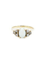 14k Diamond And Opal Band Ring Fine Jewelry arcadeshops.com