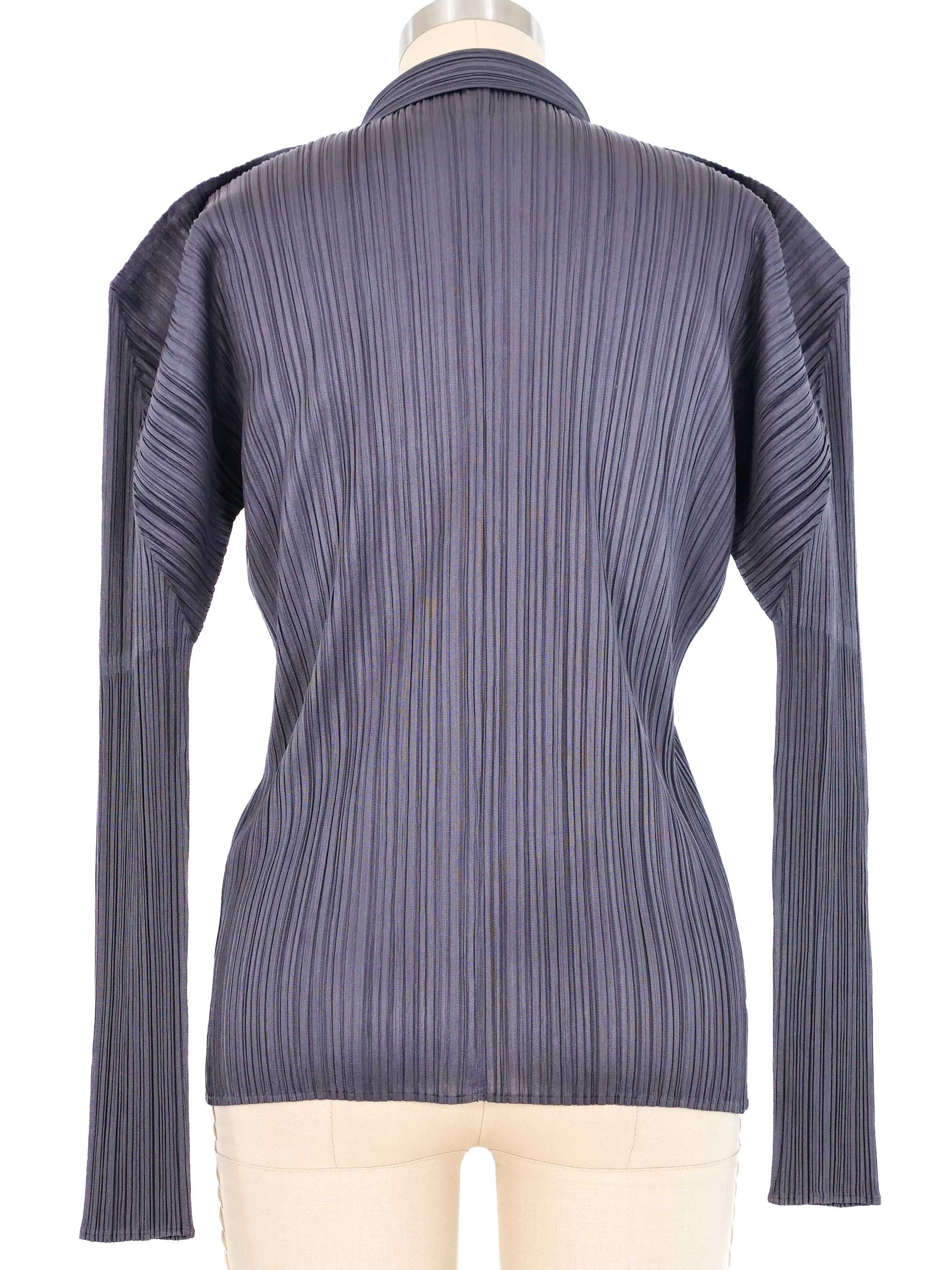 PLEATS PLEASE Long Sleeve Shirt Grey 3 | PLAYFUL
