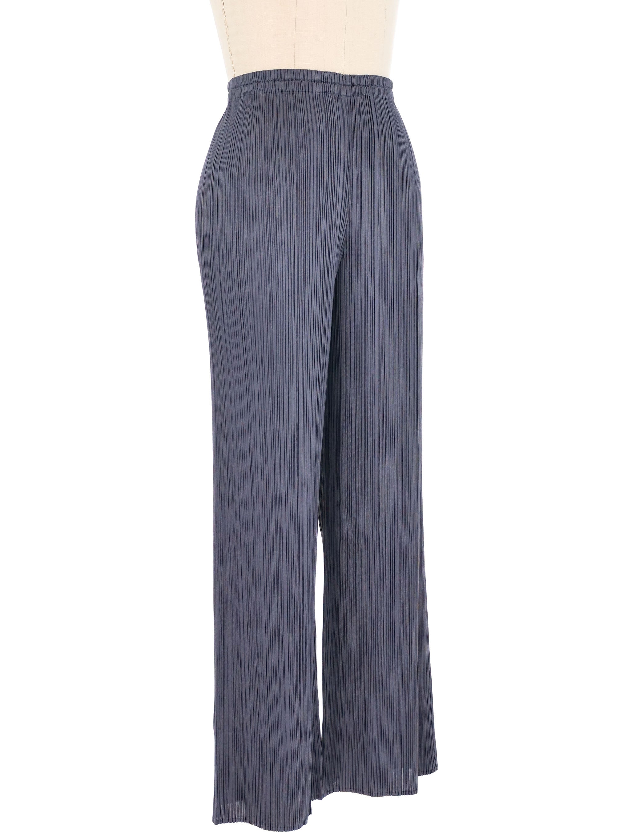 PLEATS PLEASE ISSEY MIYAKE ロングパンツ グレー 4