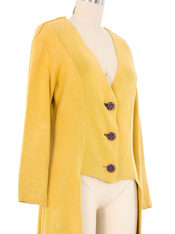 Issey Miyake Yellow Tails Cardigan Sweater Jacket arcadeshops.com