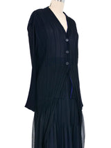 Issey Miyake Layered Pleated Chiffon Ensemble Suit arcadeshops.com