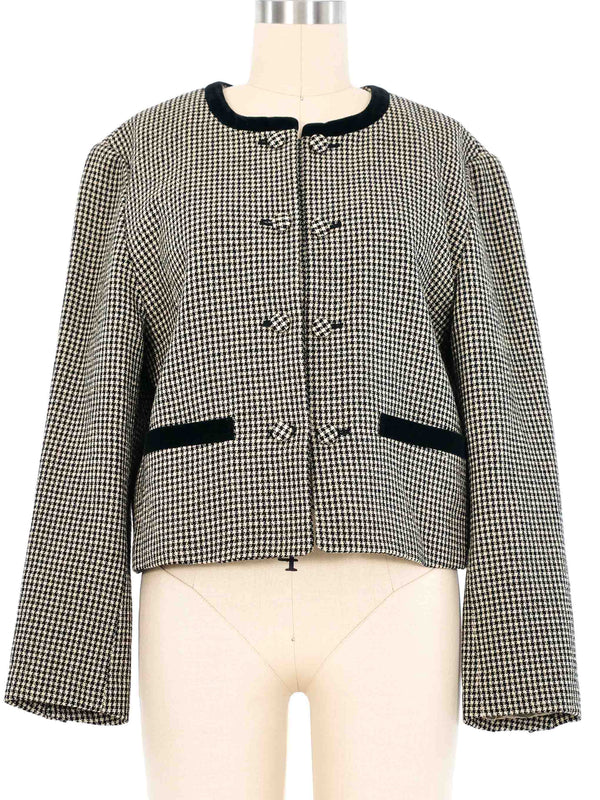 Issey Miyake Houndstooth Jacket Jacket arcadeshops.com