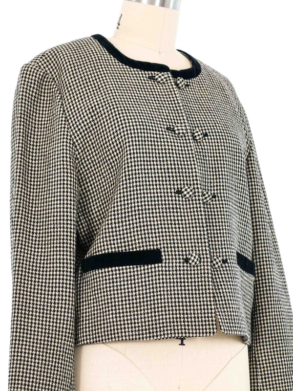 Issey Miyake Houndstooth Jacket Jacket arcadeshops.com