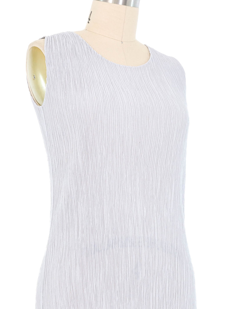 Issey Miyake Grey Pleat Top Top arcadeshops.com