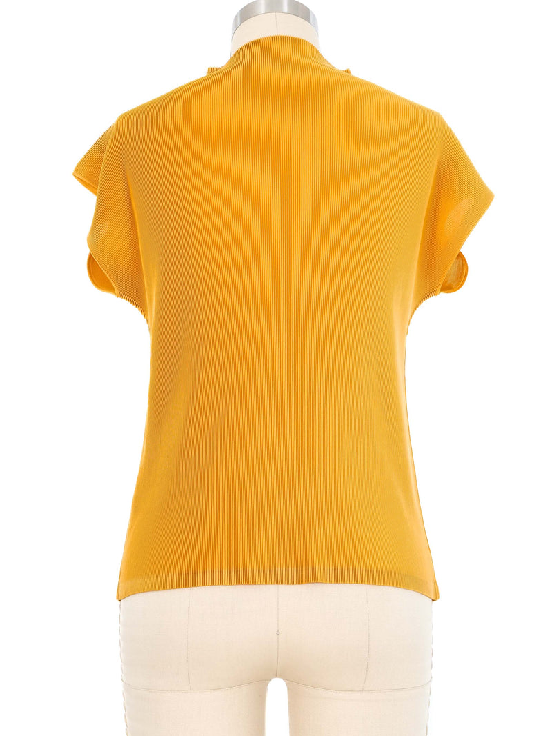 Issey Miyake Pleats Please Mustard Pleat Top Top arcadeshops.com