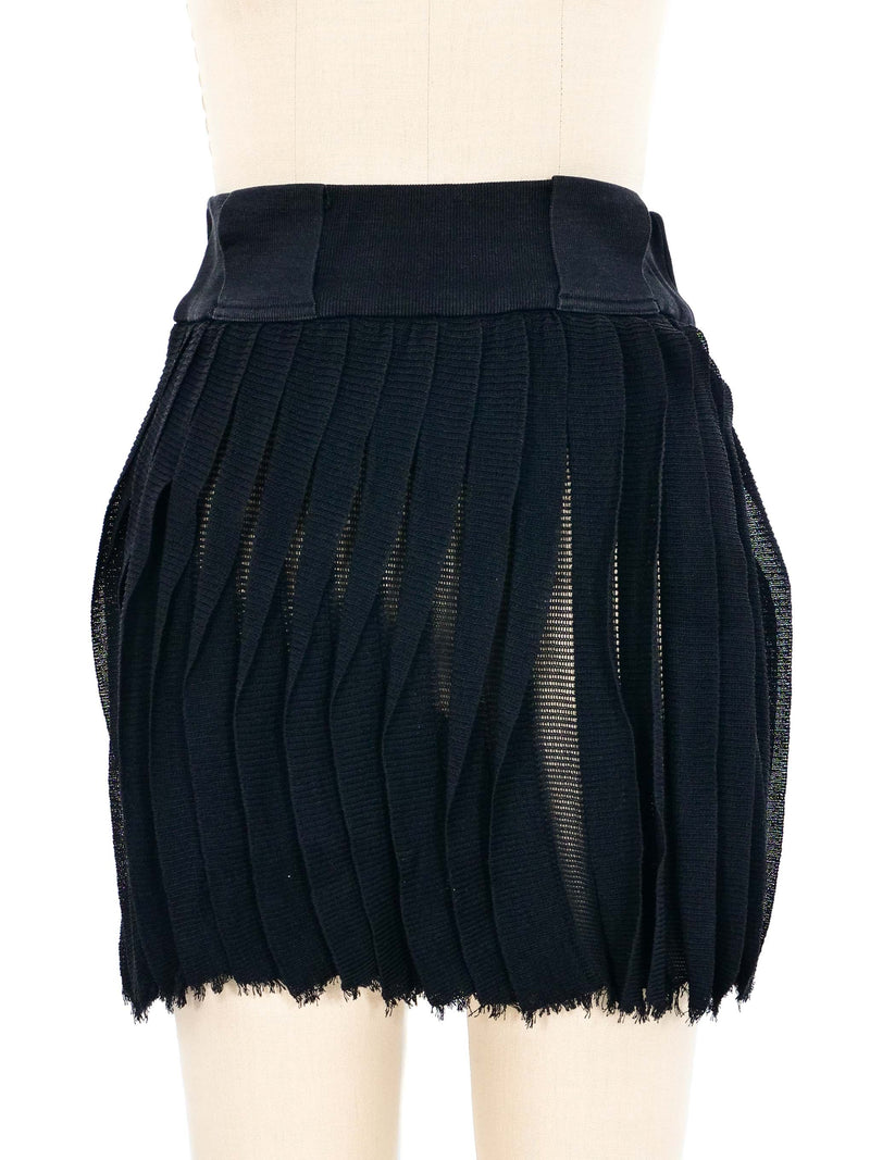 Issey Miyake Pleated Mini Skirt Bottom arcadeshops.com