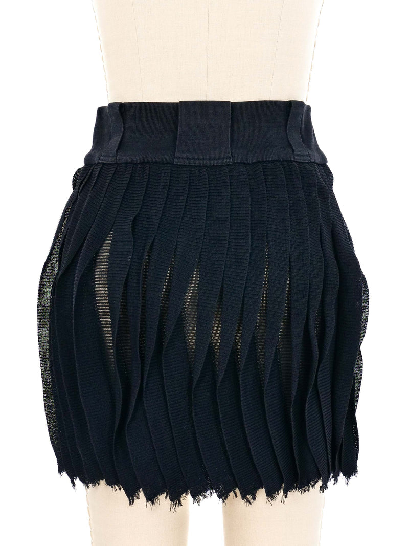 Issey Miyake Pleated Mini Skirt Bottom arcadeshops.com