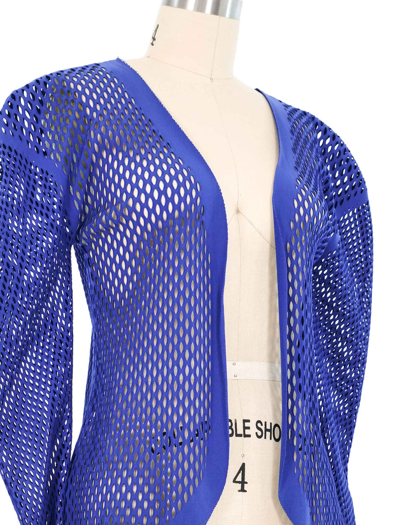 Issey Miyake Cobalt Net Jacket Jacket arcadeshops.com