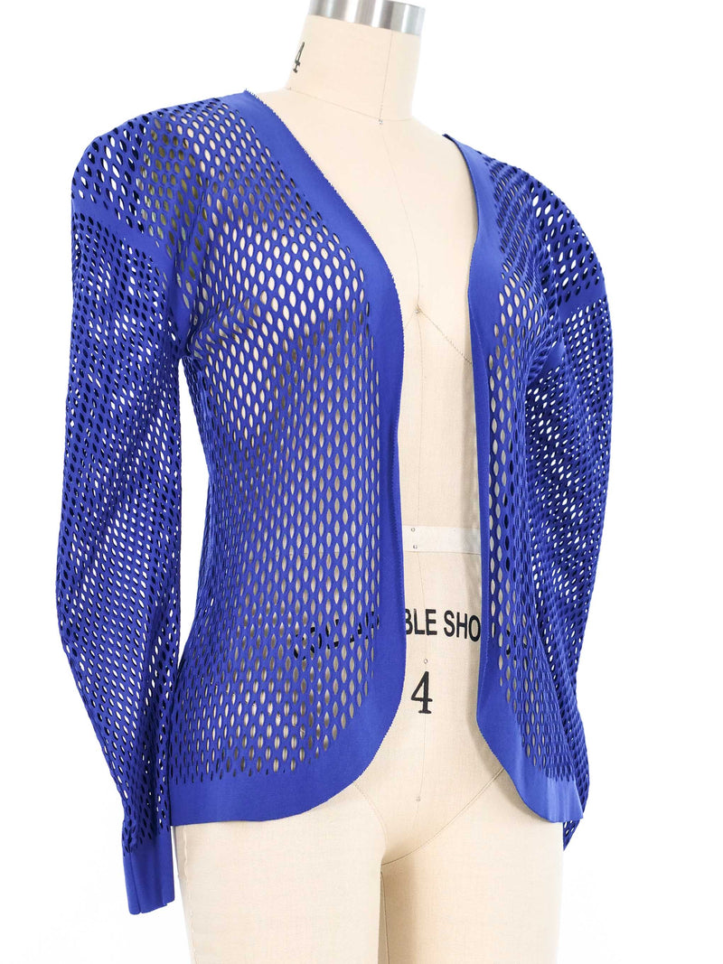 Issey Miyake Cobalt Net Jacket Jacket arcadeshops.com