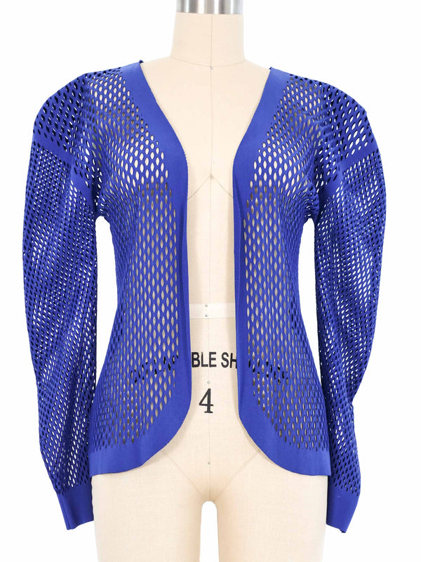 Issey Miyake Cobalt Net Jacket Jacket arcadeshops.com