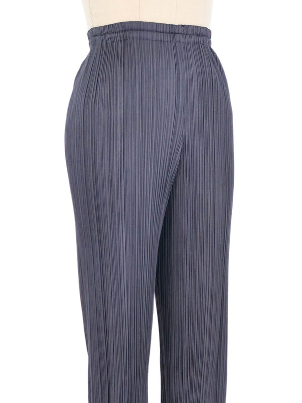 Issey Miyake Pleats Please Gray Crop Pants Bottom arcadeshops.com