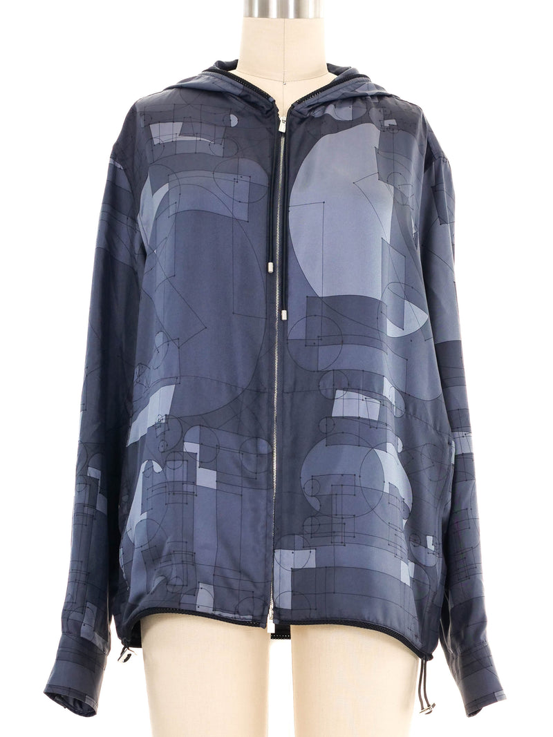 2013 Hermes Printed Windbreaker Jacket arcadeshops.com