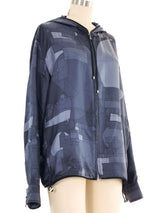 2013 Hermes Printed Windbreaker Jacket arcadeshops.com