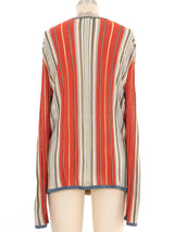 Hermes Multicolor Stripe Cardigan Jacket arcadeshops.com